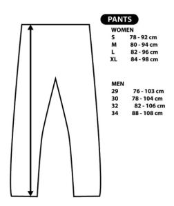 Size Chart Celana